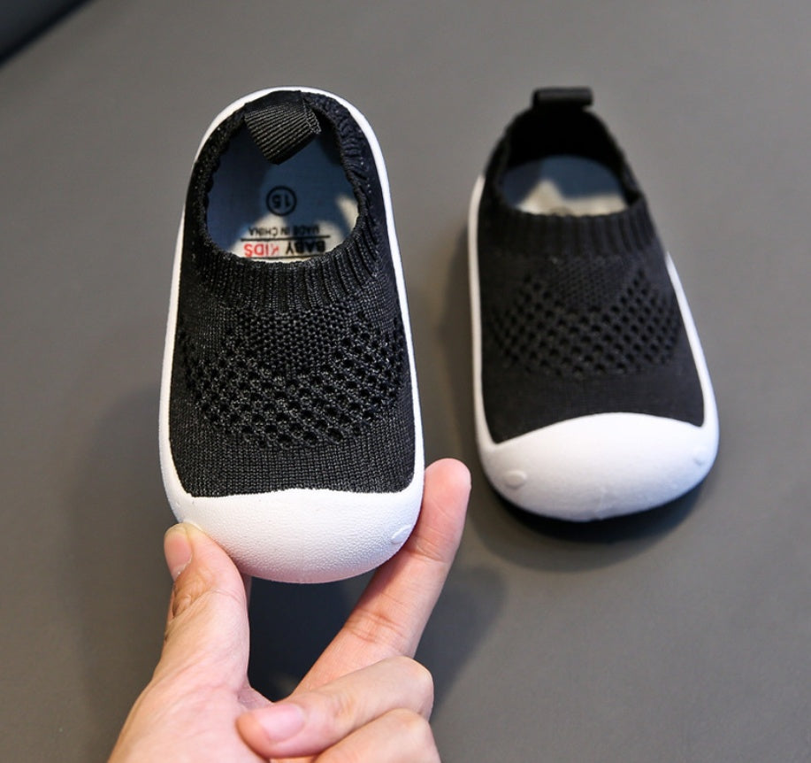 Baby Toddler Shoes Soft Bottom Shoes Black - D&A