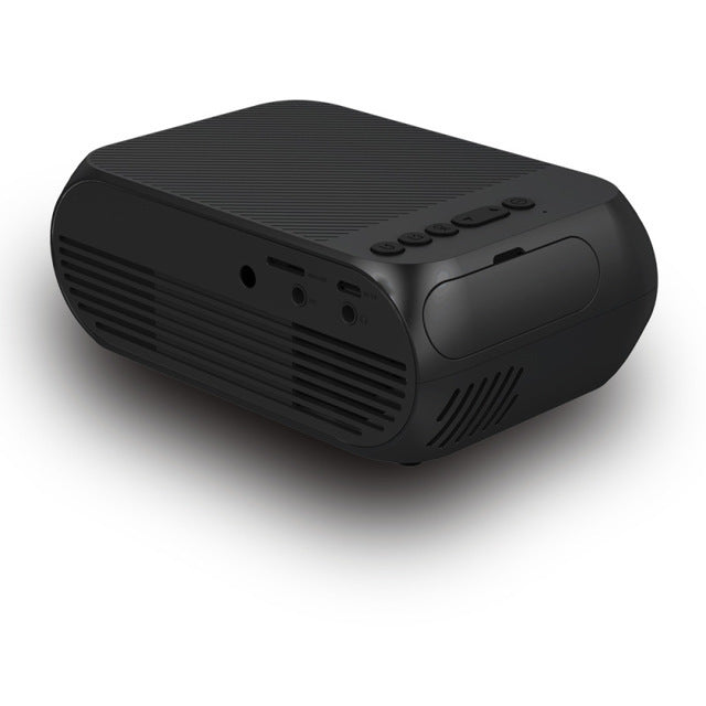Projector supports HD 1080P mini home pico projector Black - D&A