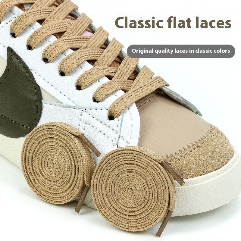 White Shoes Colorful Bandlet Shoelaces - D&A
