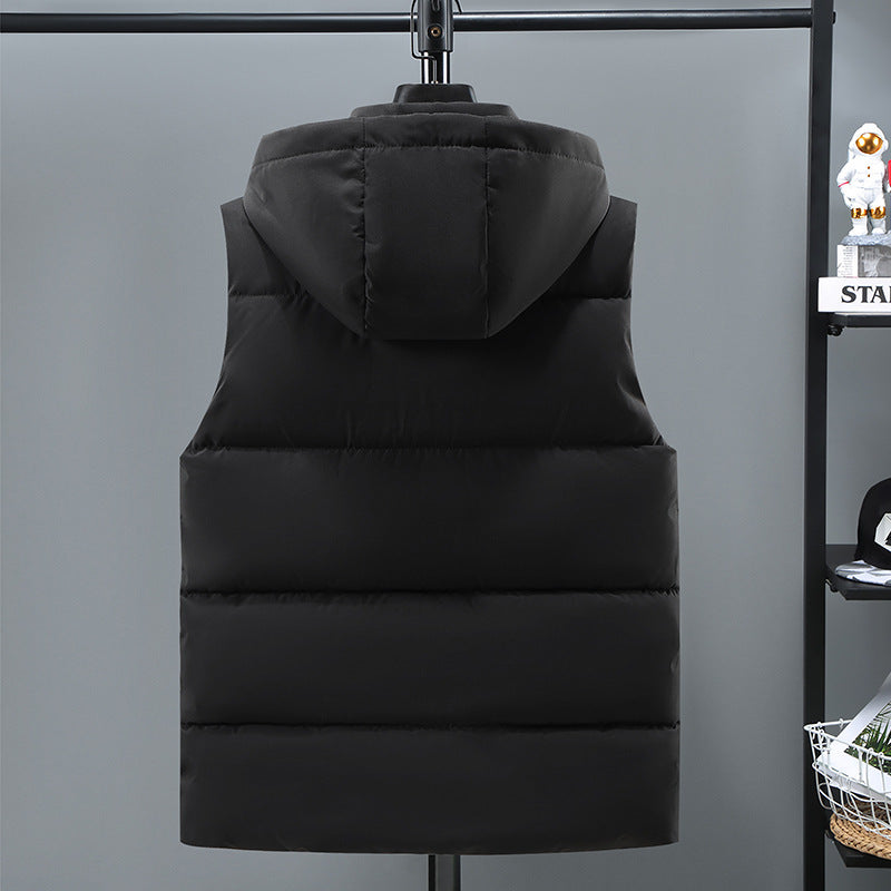 Warm Thickened Solid Color Vest For Men - D&A