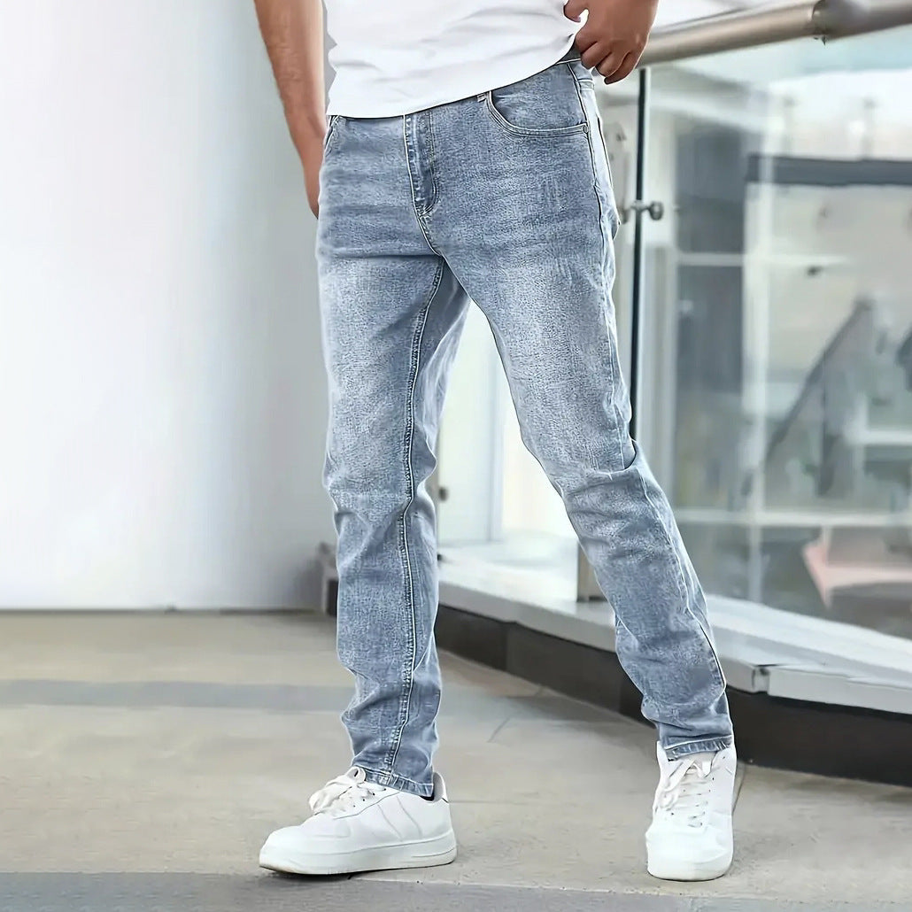 Stretch Men's Casual Solid Color Jeans - D&A