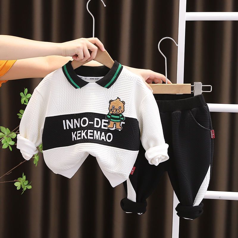 Boys Spring Clothes Suit Baby Clothes White - D&A