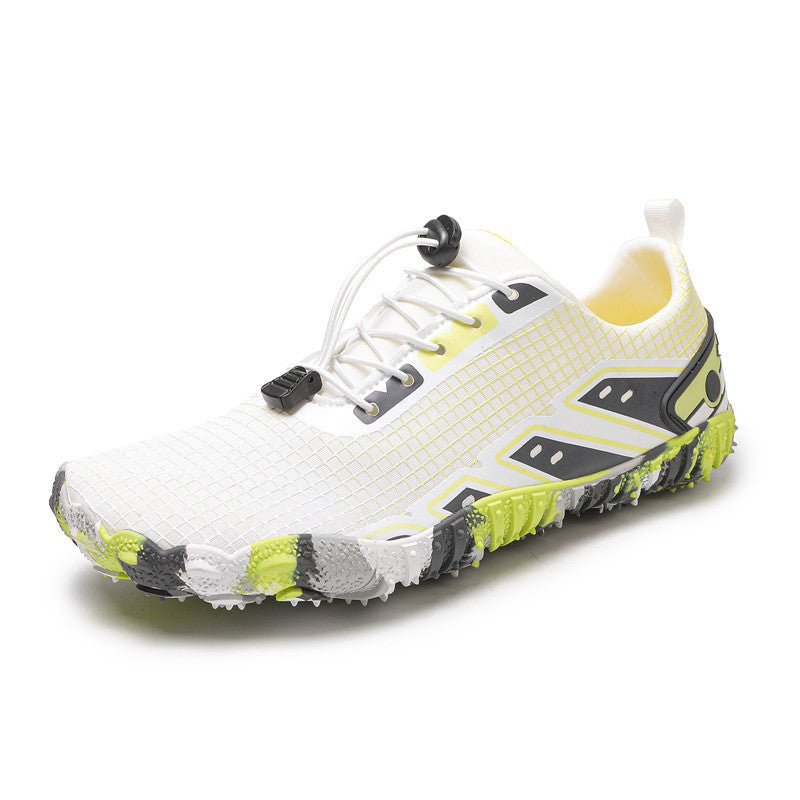 New Thickened Indoor Fitness Shoes Soft Bottom Non-slip Treadmill Shoes DB9925 White - D&A