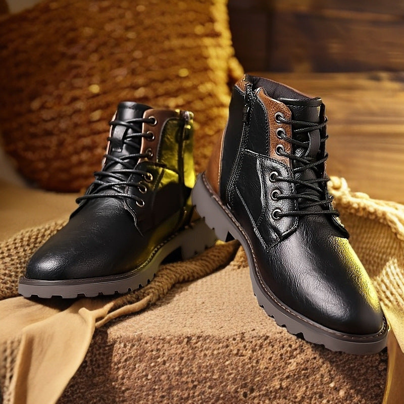 Martin Boots Men's Boots Plus Size Zipper Ankle Boots - D&A