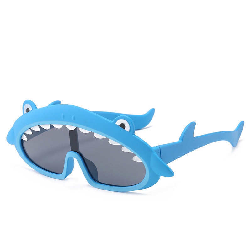 Cartoon silicone kids sunglasses Blue - D&A