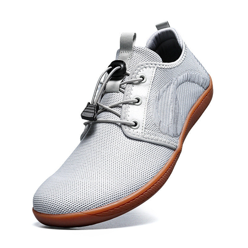Men's Soft Bottom Plus Size Wide Toe Shoes White - D&A