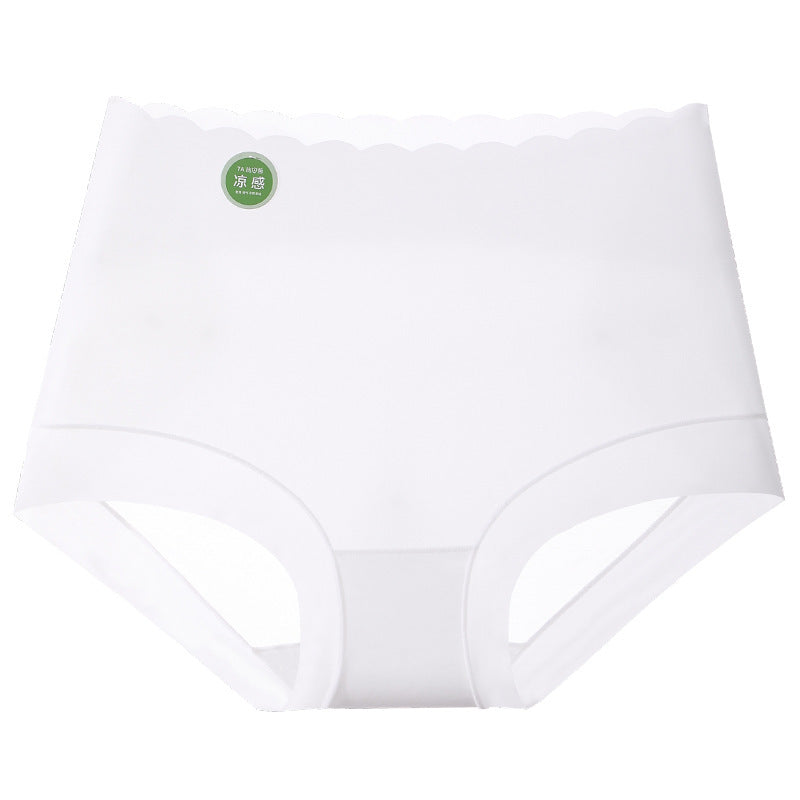 High Waisted Oversized Seamless Underwear For Women White - D&A