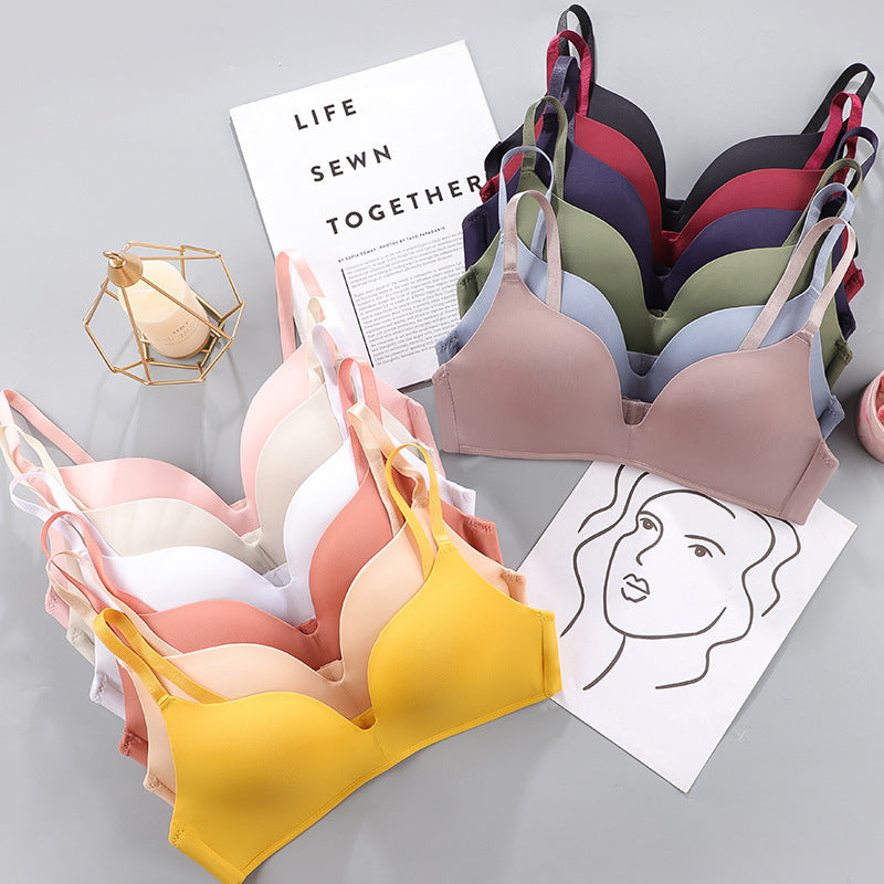No Rims Underwear Ladies Bra Breathable Gather Bra - D&A