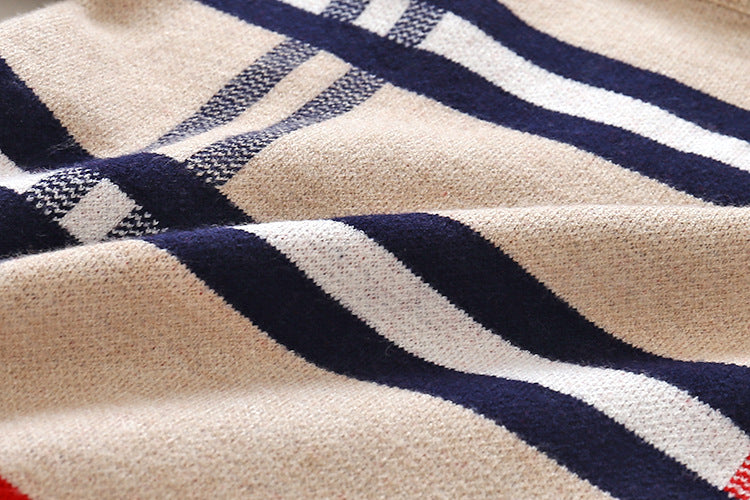 Boys plaid jacquard sweater - D&A