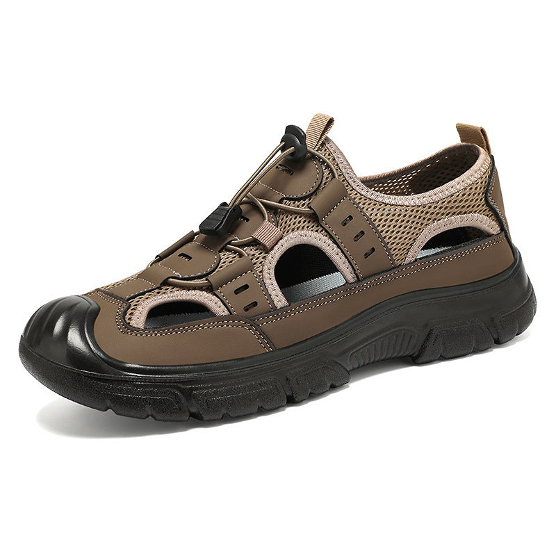 Summer Beach Hole Wading Rotating Button Sandals Men's Casual Shoes - D&A