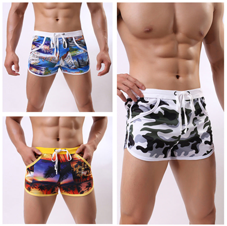 Printed Men's Beach Arro Workout Shorts - D&A