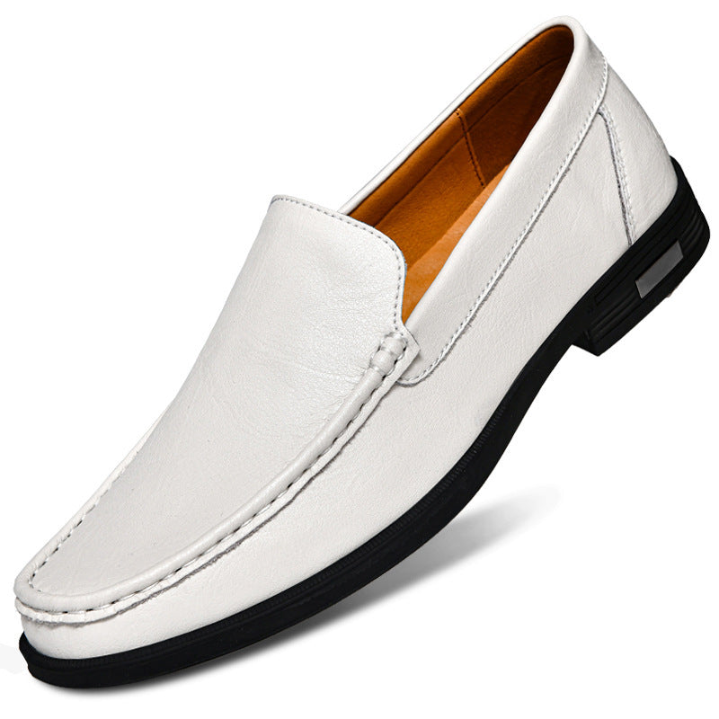 Breathable One Foot Leather Shoes With Leather Covers - D&A