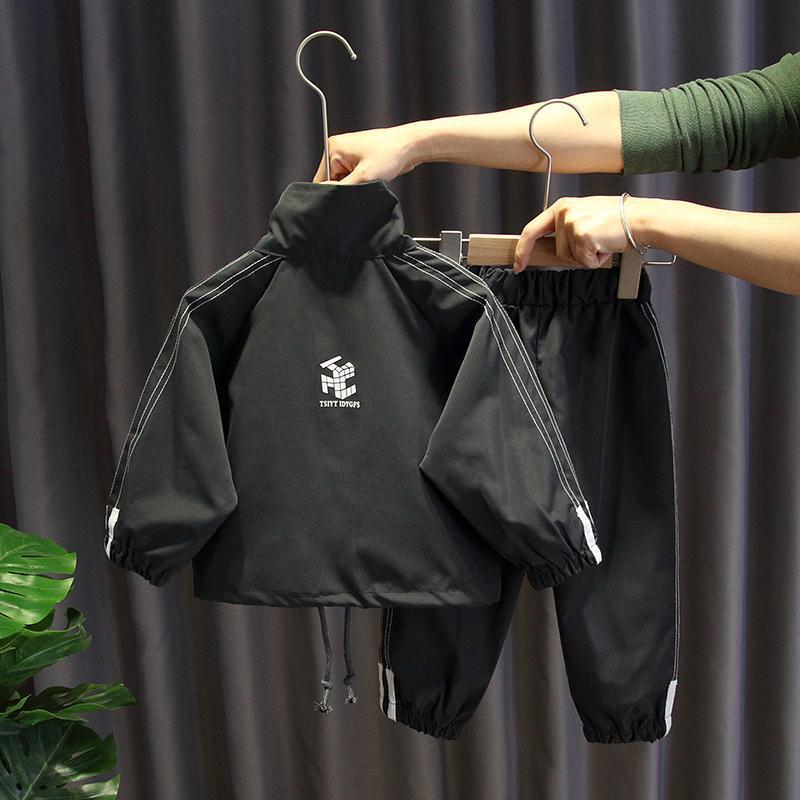 Trendy Kid Handsome Two-piece Suit 2Black - D&A