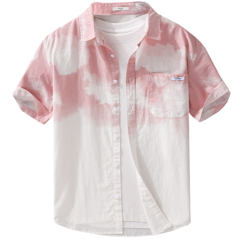 Summer Menswear Trendy All-match Short-sleeved Shirt - D&A