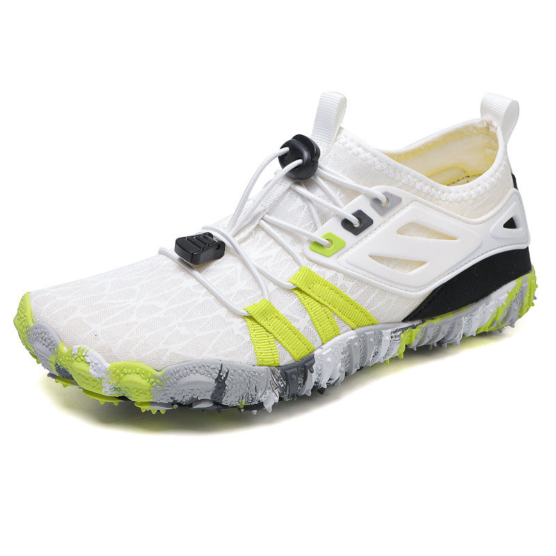 New Thickened Indoor Fitness Shoes Soft Bottom Non-slip Treadmill Shoes DB5901 White - D&A