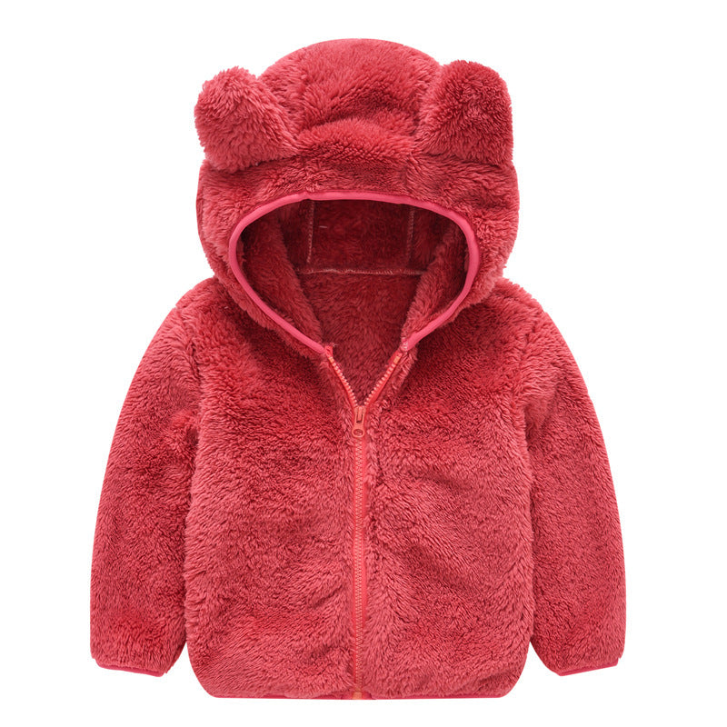 new baby winter padded jacket cotton jacket Red - D&A
