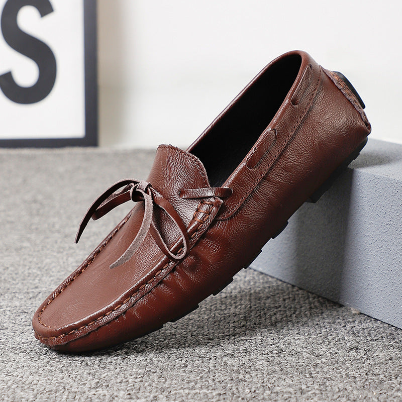 Summer Men's Tods Casual Shoes Lazy 0067 Brown - D&A