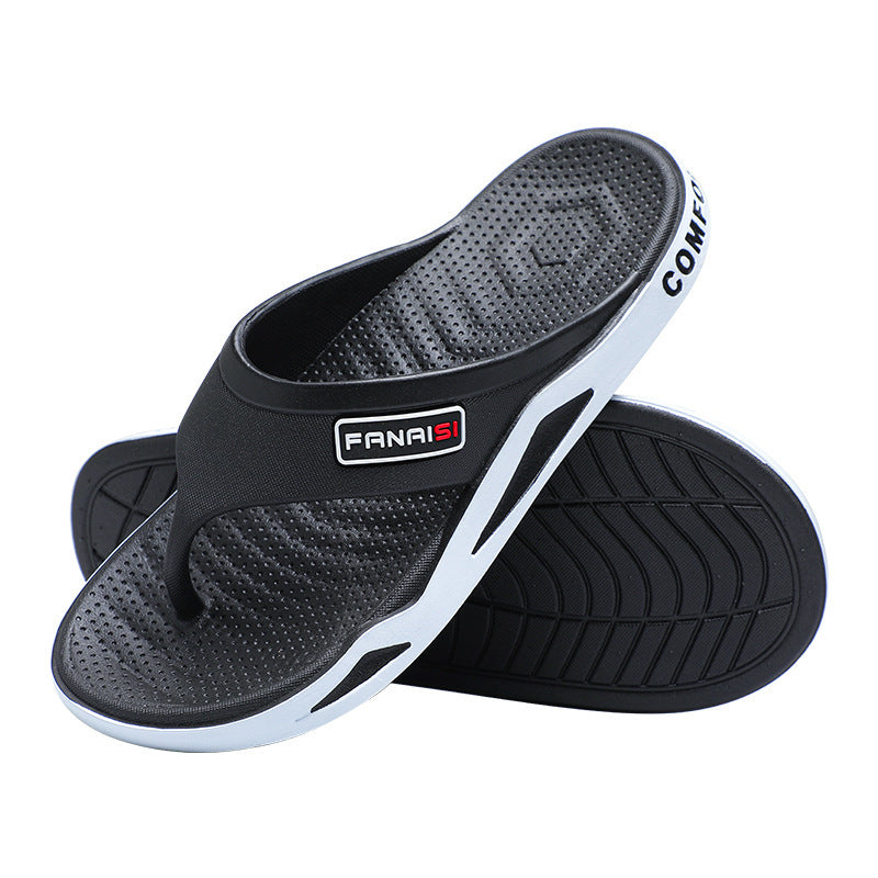 Men's Wear-resistant Casual Outdoor Wear Slippers For Summer Soft Back Thick Back Fashion Flip-flop - D&A