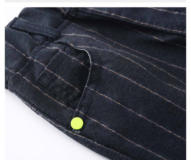 Striped Trousers Boys Kids Kids Elastic Waist Casual Pants - D&A