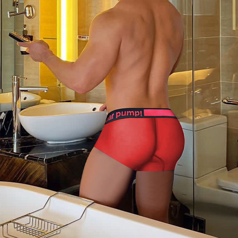 Sexy Gradient Laser Low Waist Modal Comfortable Breathable Men's Underwear - D&A