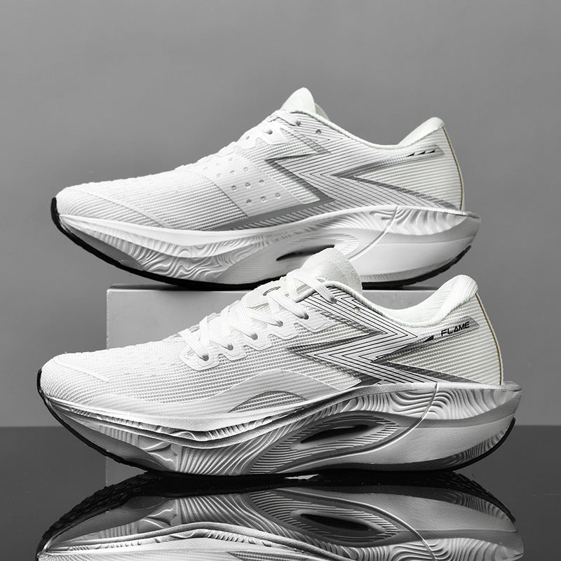 Marathon Full Palm Carbon Plate Racing PB Running Shoes White - D&A