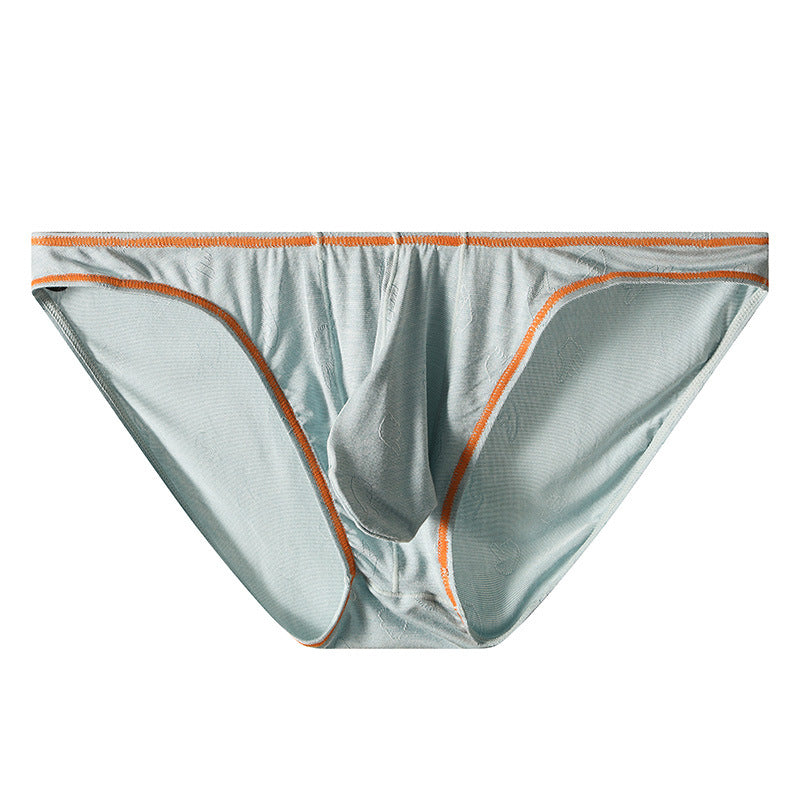 Men's New Ice Silk Underwear Butt-lift Underwear Hip Sky Blue - D&A