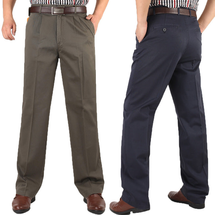 Thick Men's Pure Cotton Casual Pants - D&A