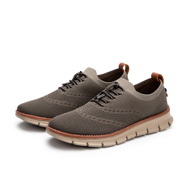 Summer New Dad Shoes British Style Trendy Running Breathable Mesh Surface Shoes - D&A