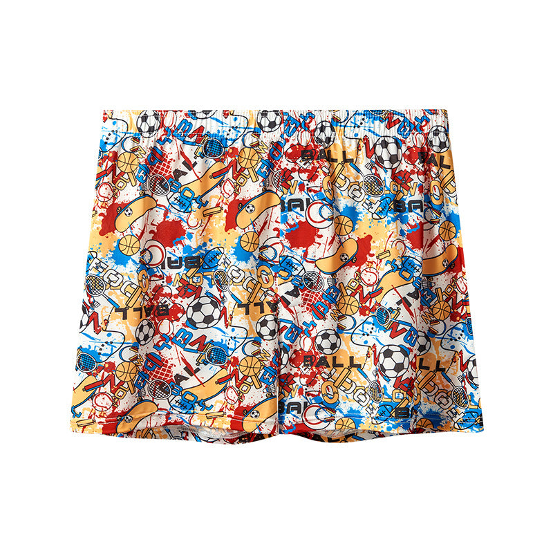 Men's Printed Ice Silk Underwear Fashion Trend Pink Charm Sports - D&A