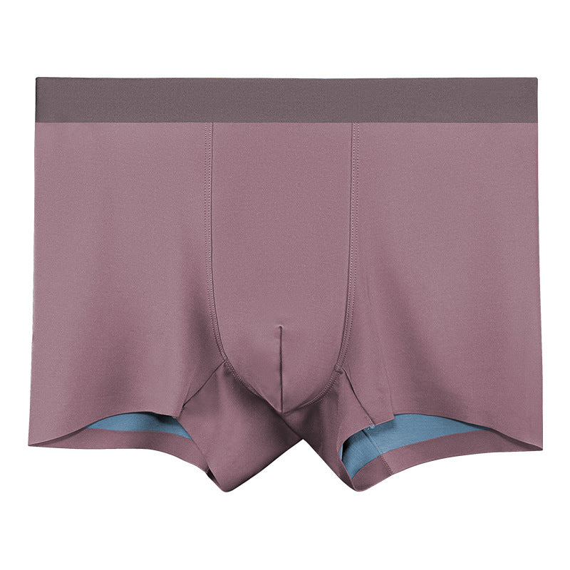 Men's Underwear Modal Double-sided Seamless Boxers Jazz Purple - D&A