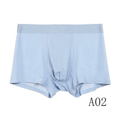 Men's Fashion Ultra-thin Summer Ice Silk Underwear Gray Green - D&A
