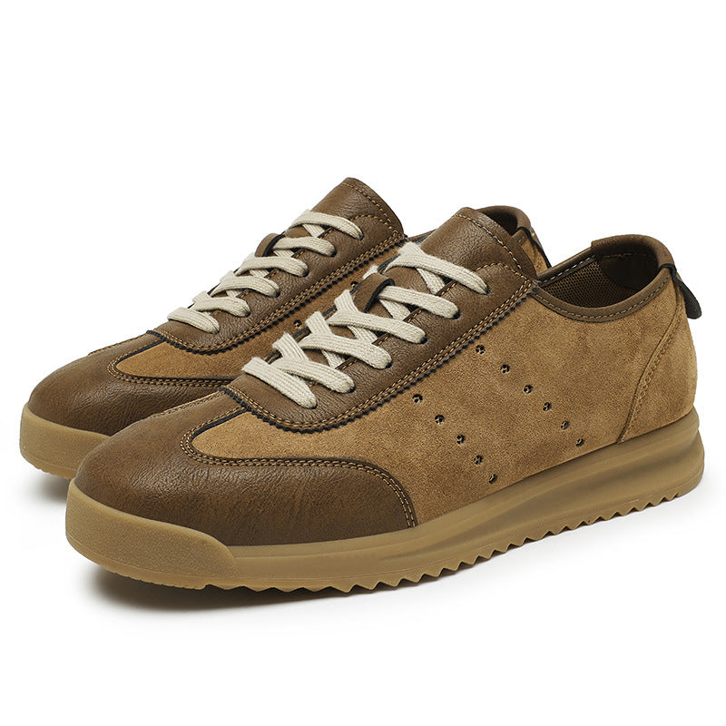 Platform Leather Men's Casual Shoes - D&A