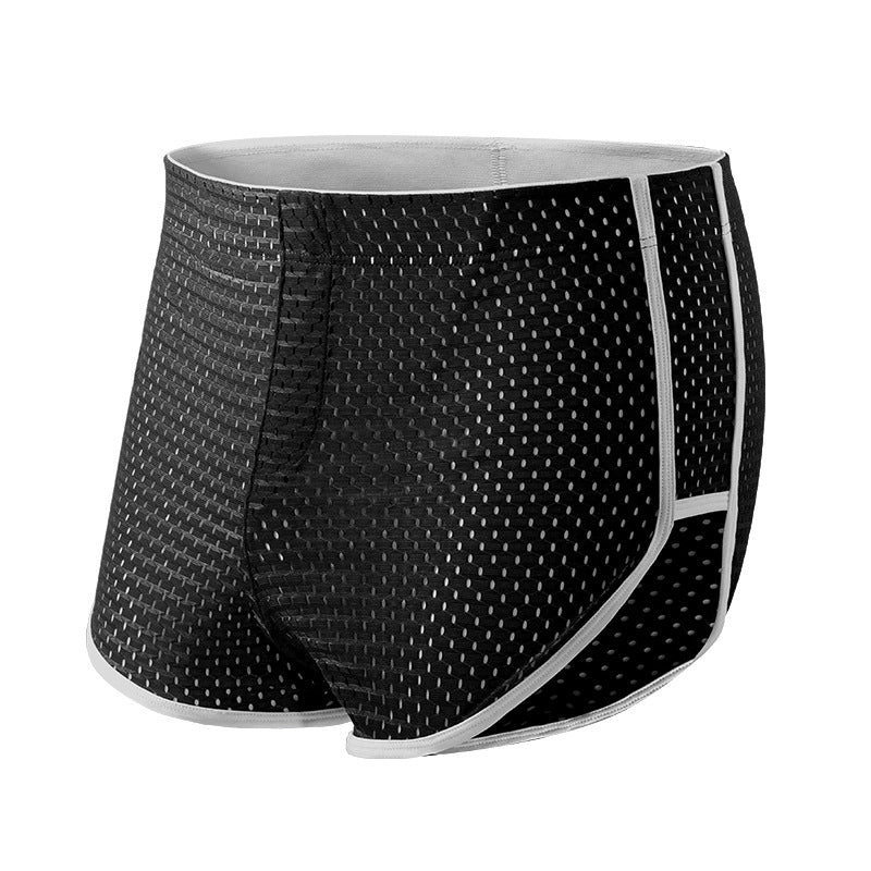 Men's Boxers Ice Silk Underwear Teenagers Black - D&A