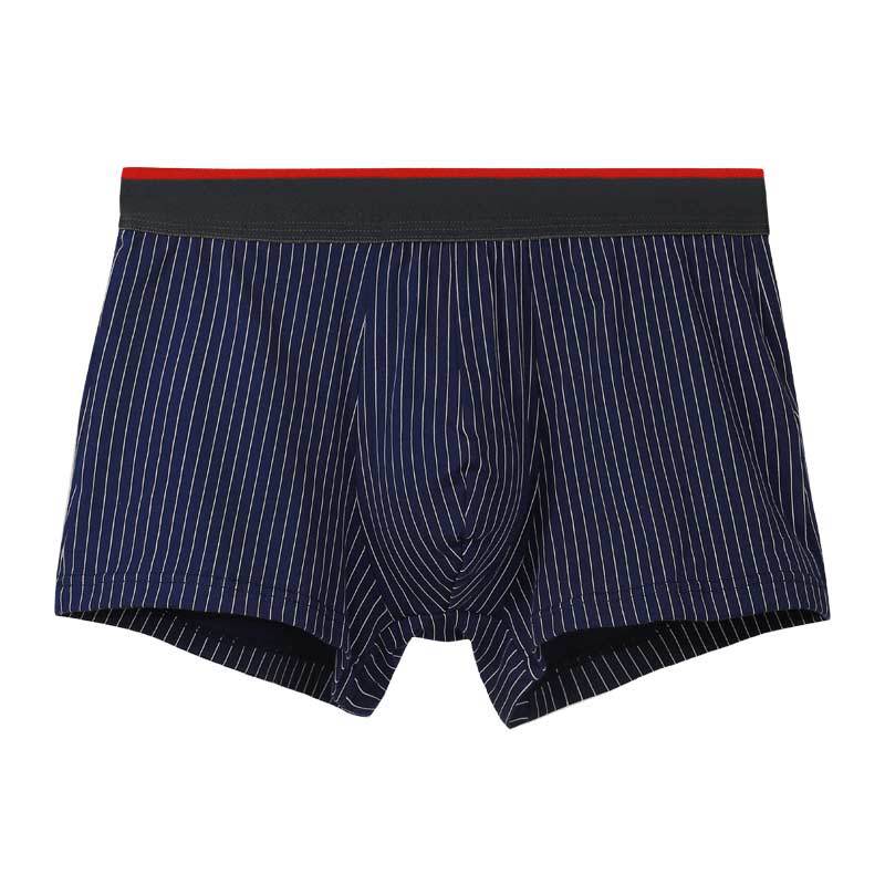 Men's Pants Pure Cotton Boxer Brief Thin Shorts Sapphire Blue - D&A