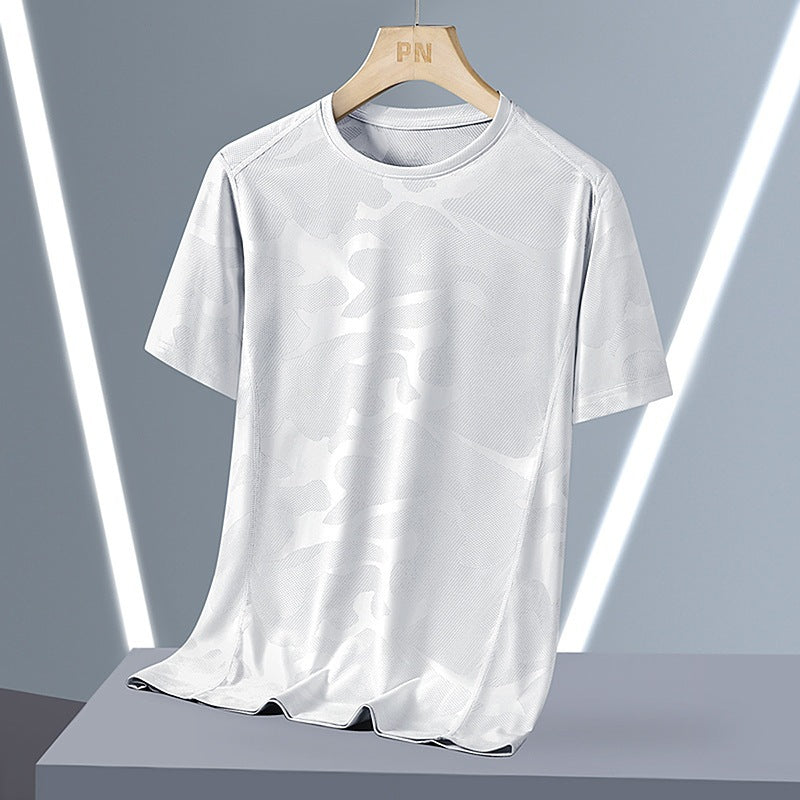 Breathable Quick-drying Top Summer Plus Size Round Neck Short Sleeve - D&A