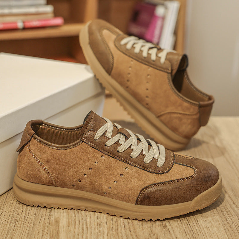 Platform Leather Men's Casual Shoes - D&A