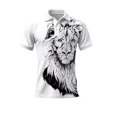 Summer Lion Printing Business Casual T-shirt - D&A