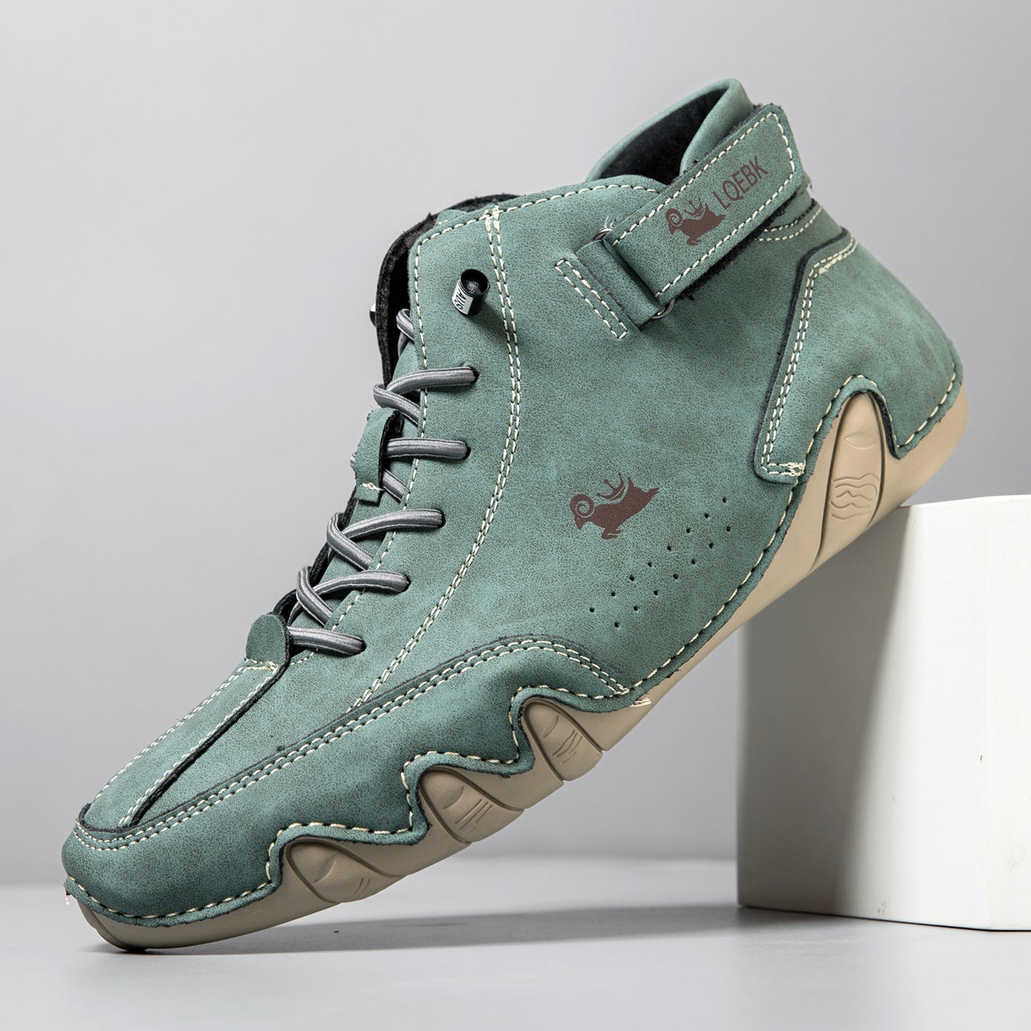 High-top Octopus Men's Casual Martin Boots W8007 Green - D&A