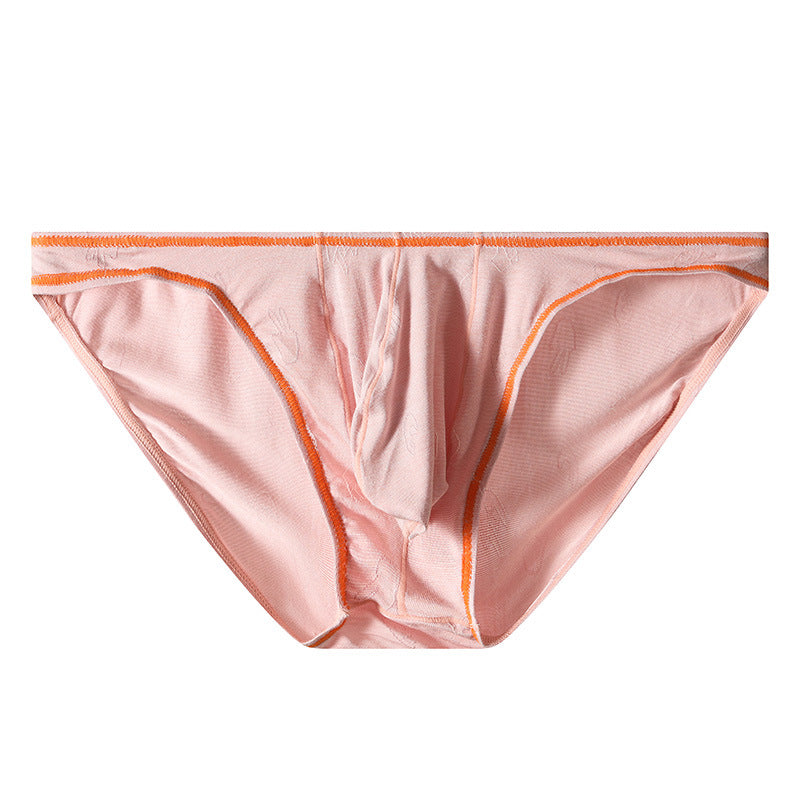 Men's New Ice Silk Underwear Butt-lift Underwear Hip Pink - D&A