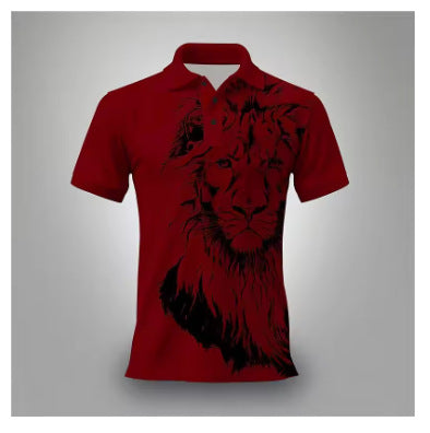 Summer Lion Printing Business Casual T-shirt - D&A