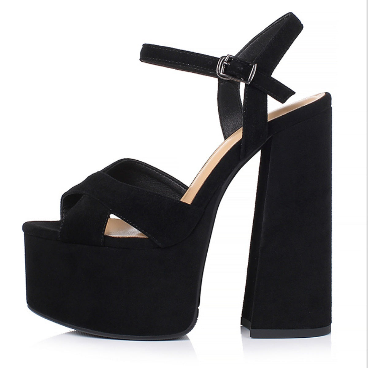 Women's Chunky Heel High Heel Platform Sandals - D&A
