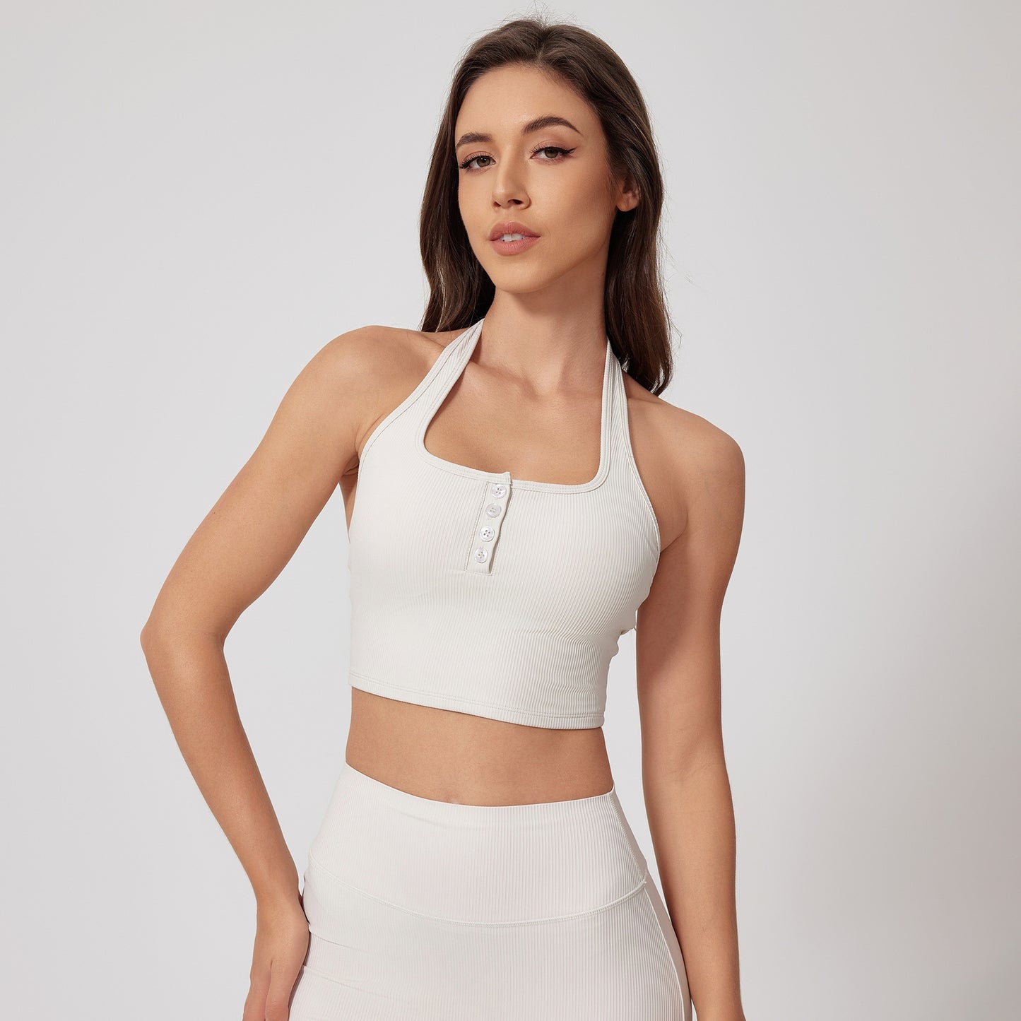 Halter Bra Quick-drying Thread Backless Bra Albumin - D&A
