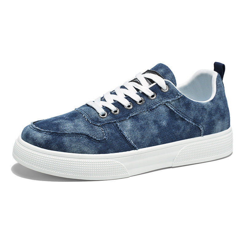 Summer Low-top Canvas Sneakers Increased By Denim Shoes - D&A