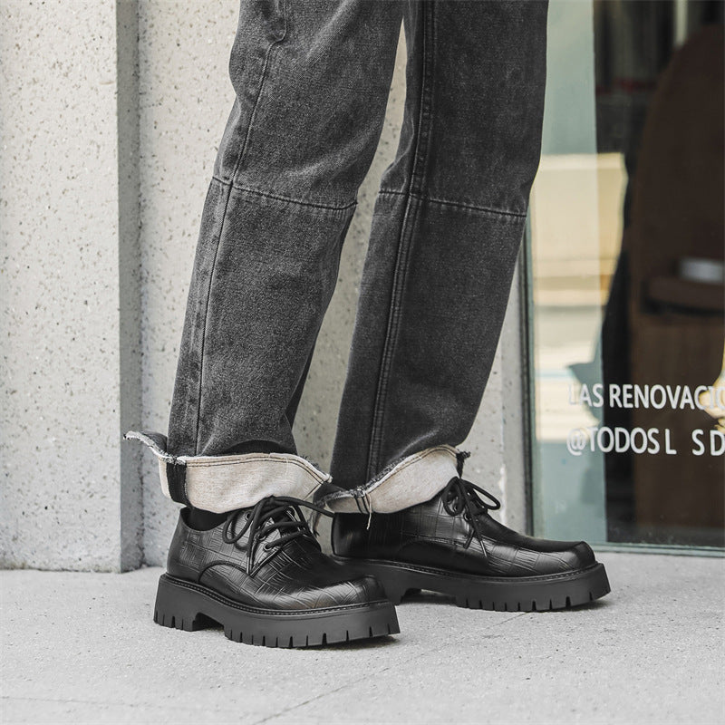 Round Head Solid Color Breathable Low Casual Shoes - D&A