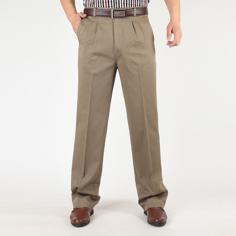 Thick Men's Pure Cotton Casual Pants - D&A