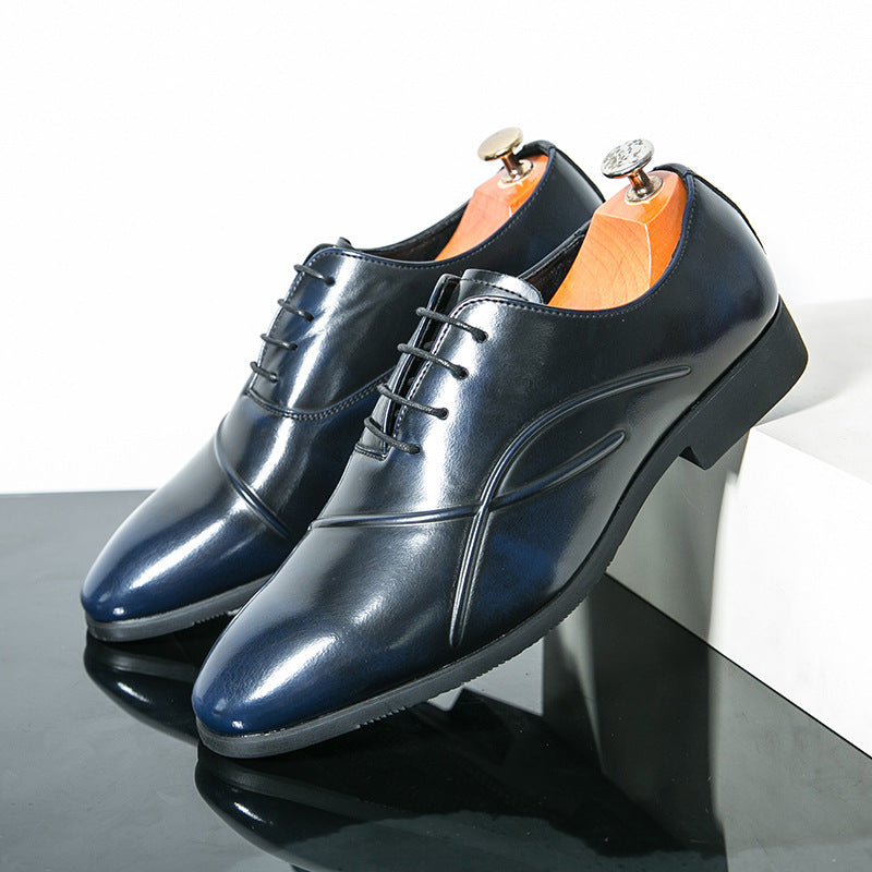 Outdoor Travel Fashion Personalized Men's Leather Shoes 1998 Blue Leather Shoes - D&A