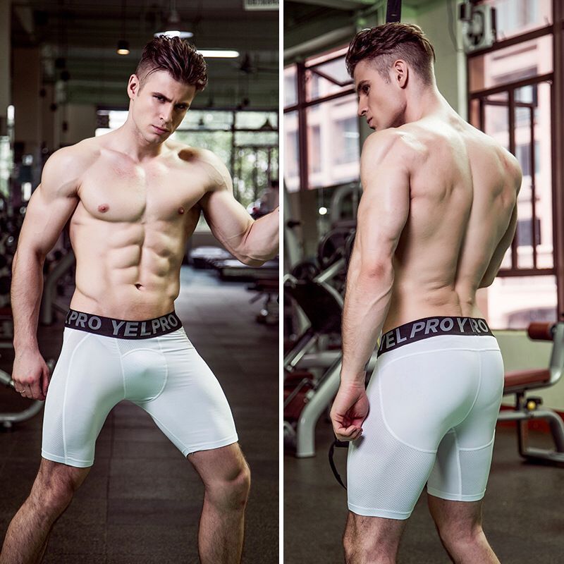 Sports Running Stretch Quick-drying Mesh Breathable Tight Shorts - D&A
