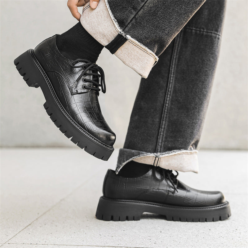 Round Head Solid Color Breathable Low Casual Shoes - D&A