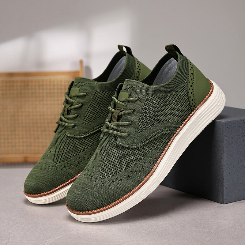 Outdoor Fly Woven Mesh Hiking Versatile Men's Casual Shoes - D&A