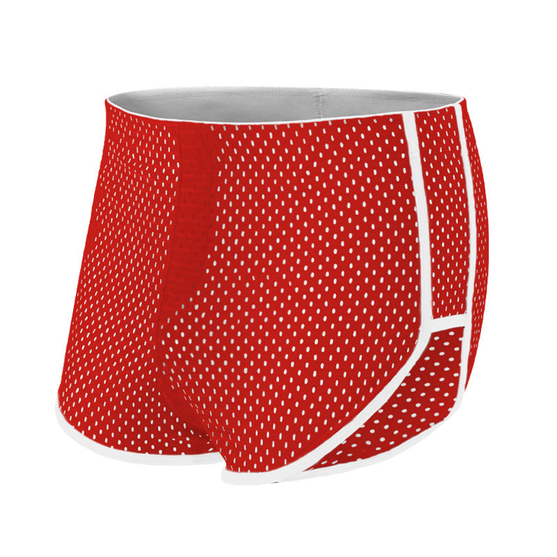 Men's Boxers Ice Silk Underwear Teenagers Red - D&A